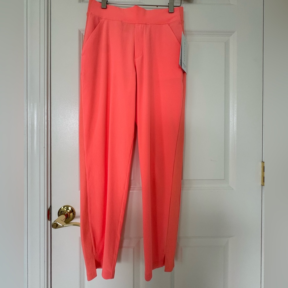 Athleta Women Brooklyn Ankle Pant Vibrant Light Coral Pants 4 pockets Size 2